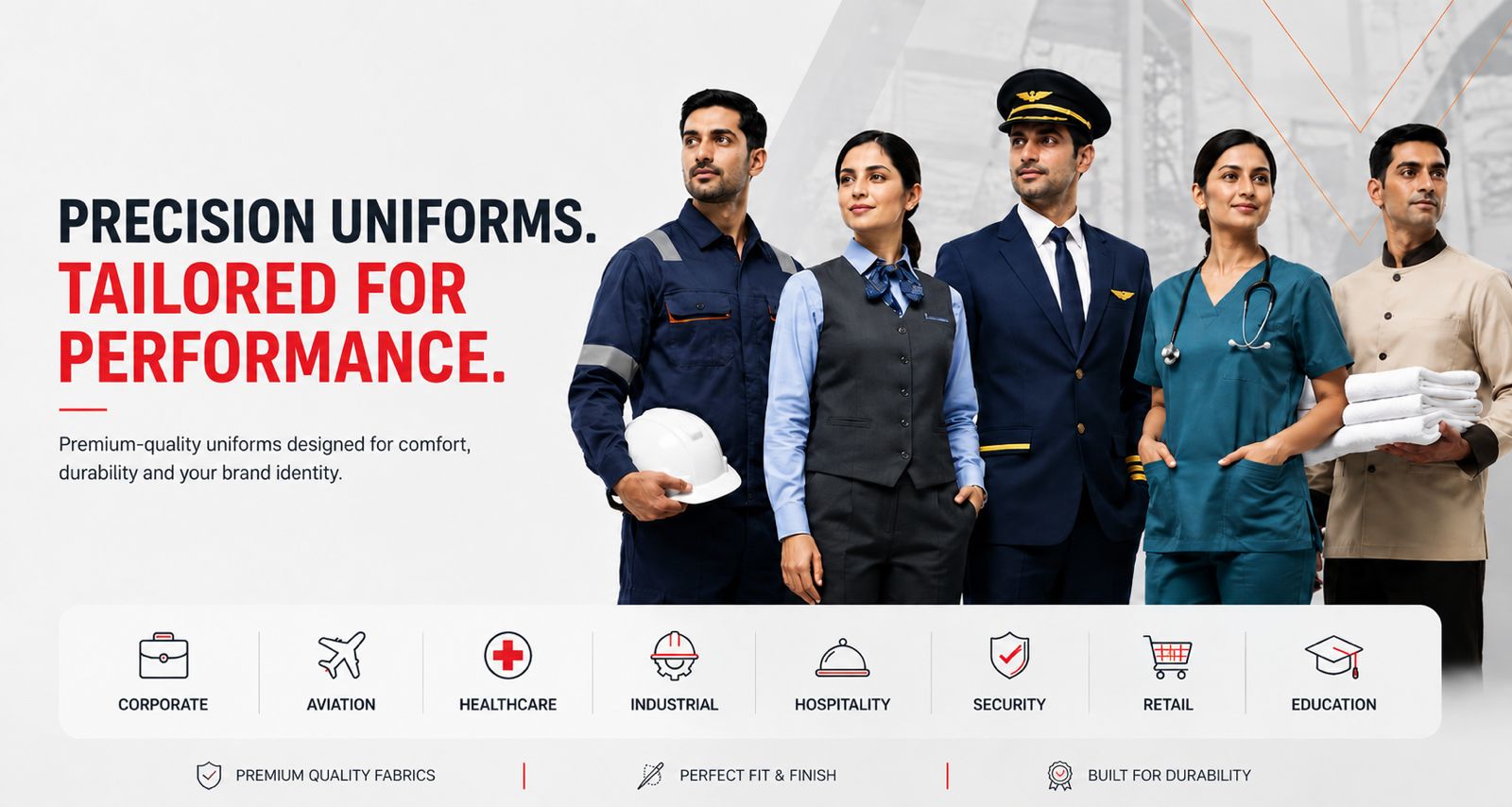 Precision Uniforms. Tailored for Performance.